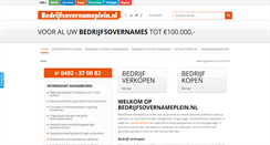 Desktop Screenshot of bedrijfsovernameplein.nl